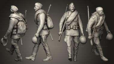 Military figurines soldiers ussr 6 3d model